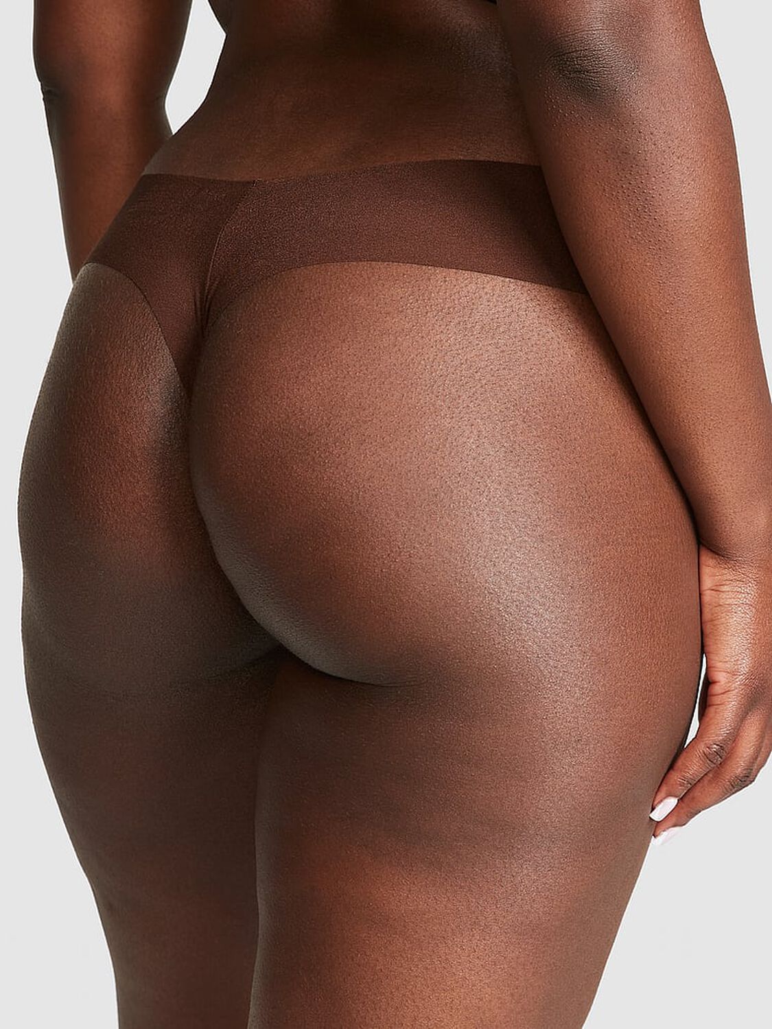 vs Pink No-Show Thong Panty Ganache 2 of 3 
