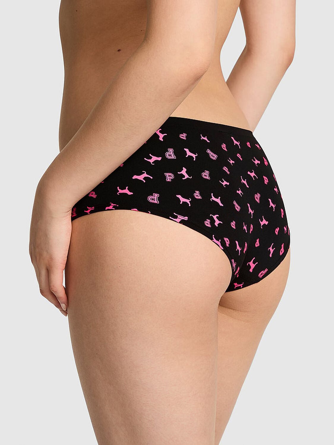 vs Pink Seamless Hiphugger Panty Black Logo Dog 2 of 3 