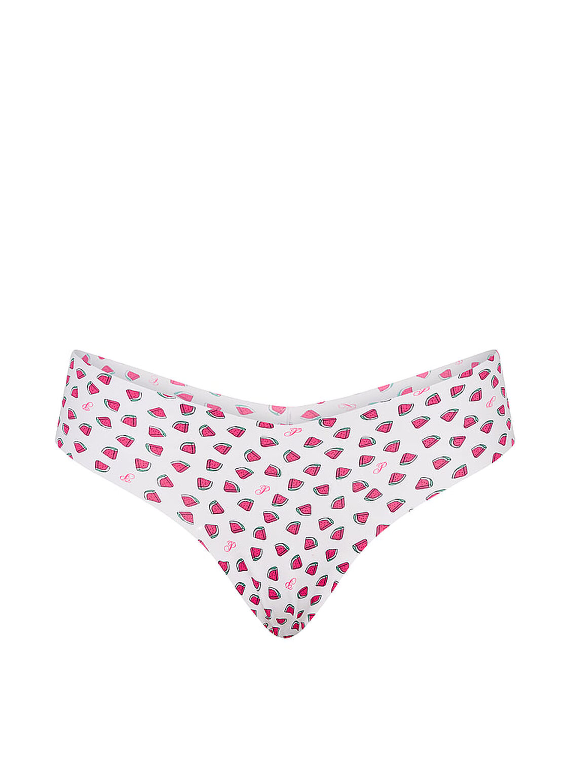 vs Pink No-Show Thong Panty Vs White Watermelon Print 3 of 3 