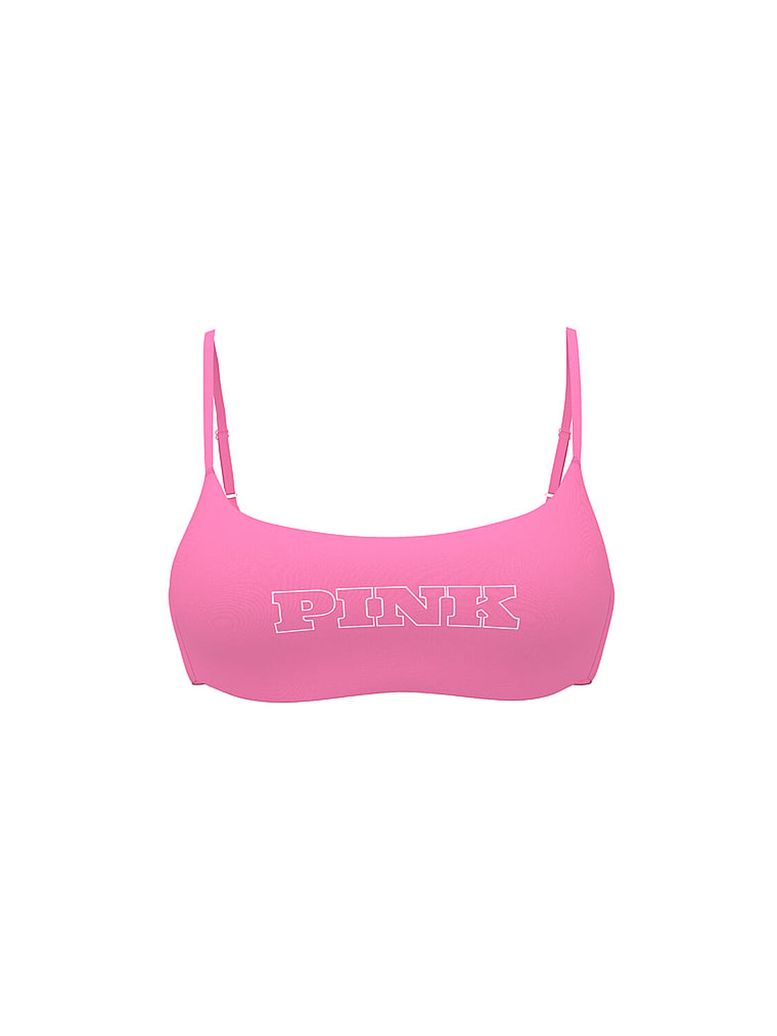 vs Pink Relay Square-Neck Sports Bra Pink Gossip 2 of 3 