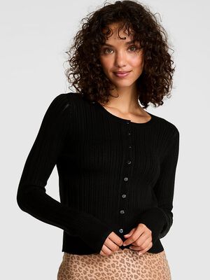 Button-Down Knit Cardigan