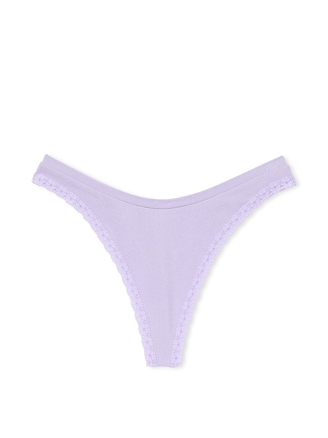 vs Pink Seamless High-Leg Thong Panty Purple Cloud 3 of 3 