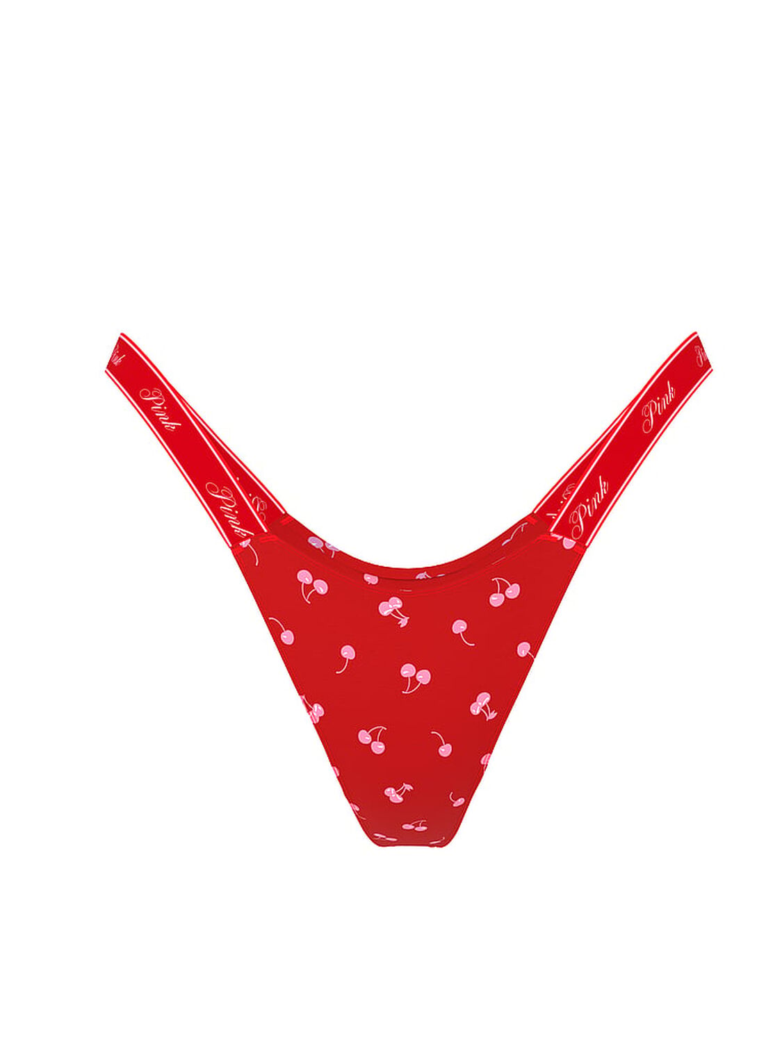 vs Pink Logo Cotton High-Leg Micro Thong Panty 3 of 3 