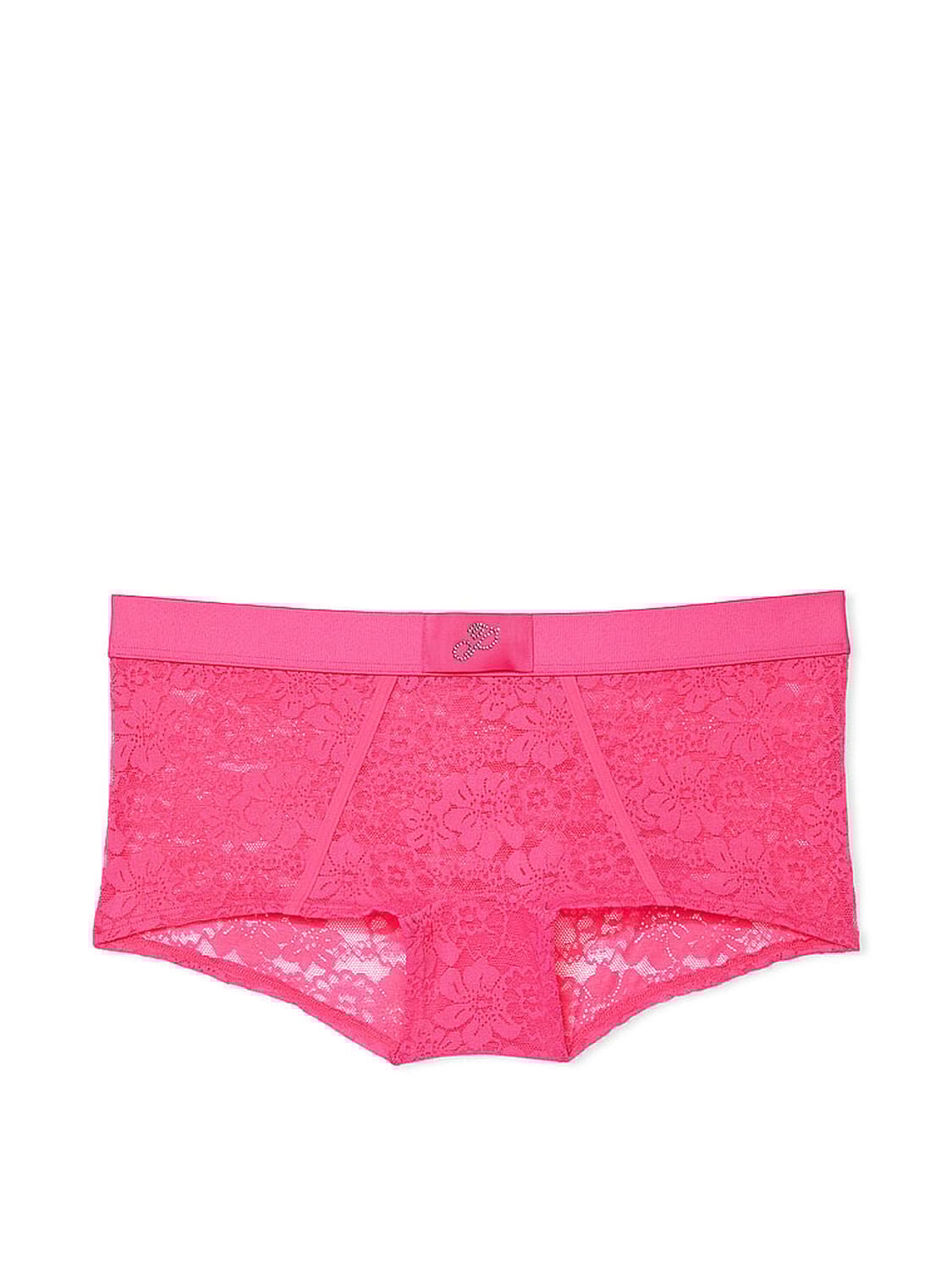 vs Pink Wink Logo Boyshort Panty Carmine Rose 3 of 3 