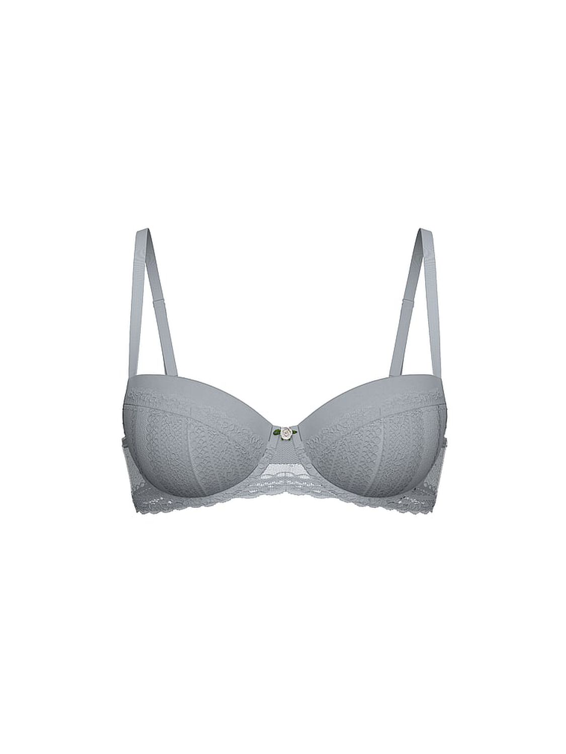 vs Pink Wink PINK Wink&trade; Push-Up Balconette Bra Adrift Blue / Coconut White 3 of 4 