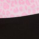 All-Day Cotton&trade; Foldover Wide-Leg Pants, Pure Black Pink Leopard With Bling Waistband, swatch