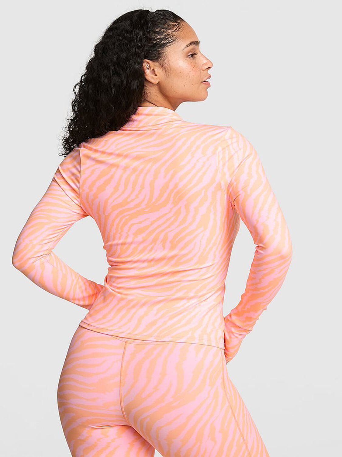 pink Pink PINK Relay&trade; Full-Zip Jacket Zebra 2 of 4 