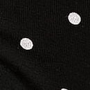 Cotton Dorm Boyshort Panty, Black Dot P Script Print, swatch