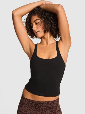 All-Day Cotton Square-Neck Bra Tank