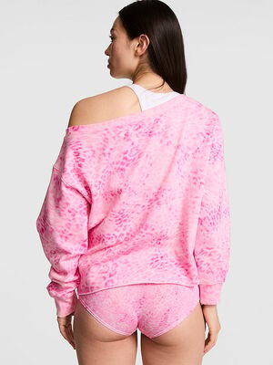 Campus Fleece&trade; Rib Off-The-Shoulder Sweatshirt