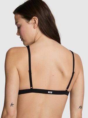 Cotton Dorm Plunge Bralette