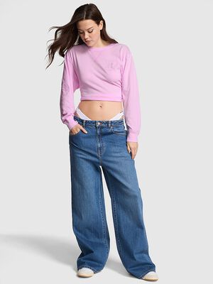 Campus Cotton Long-Sleeve Tee