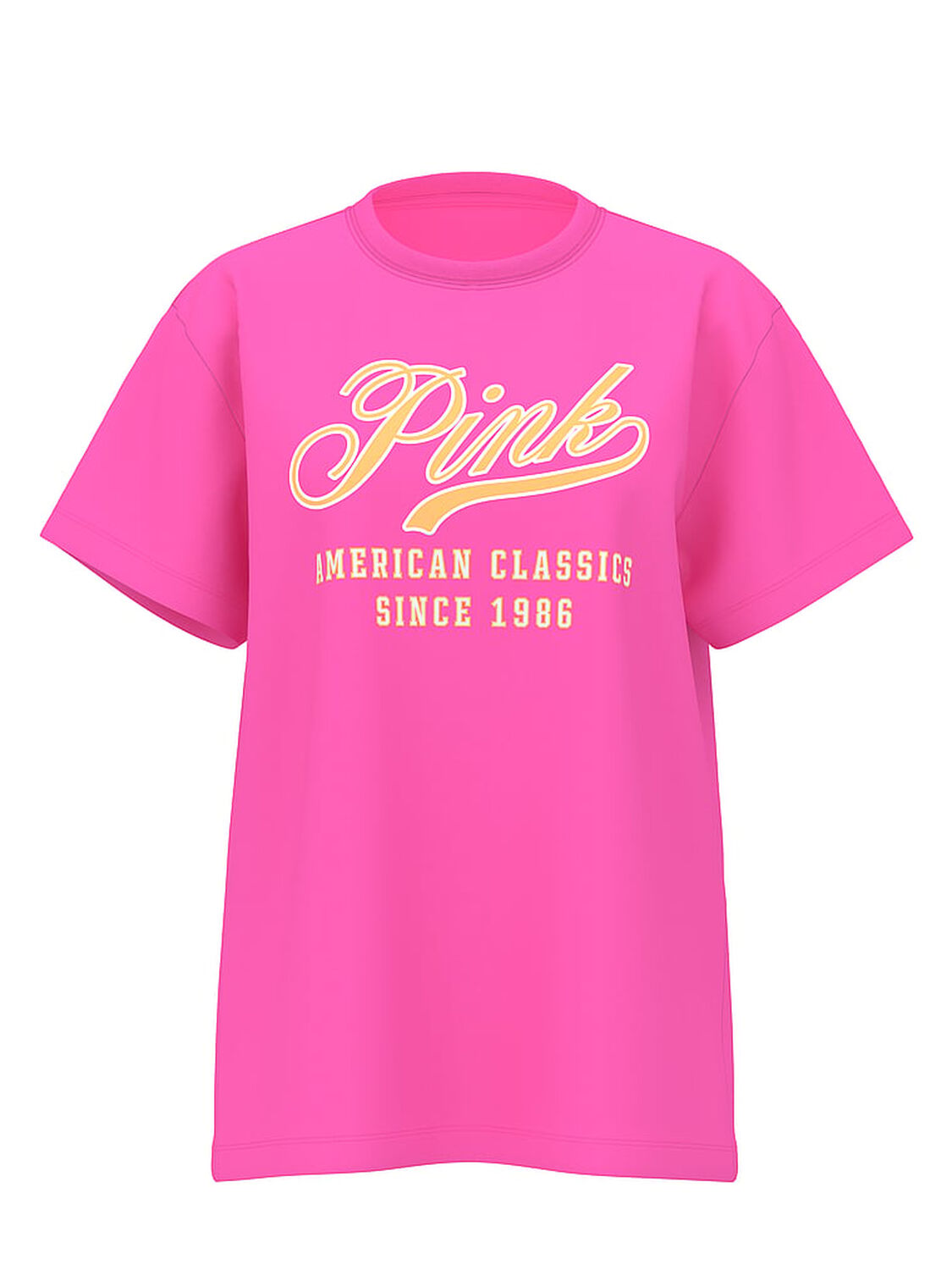 vs Pink Campus Cotton Tee Limited Edition Pink Gossip 1 of 2 