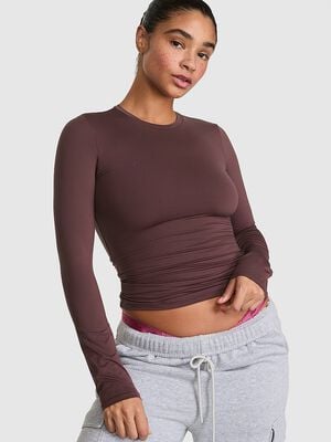 PINK Base Stretch&trade; Long-Sleeve Tee