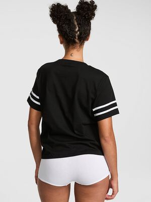 Campus Cotton&trade; V-Stitch Crewneck Boxy Tee
