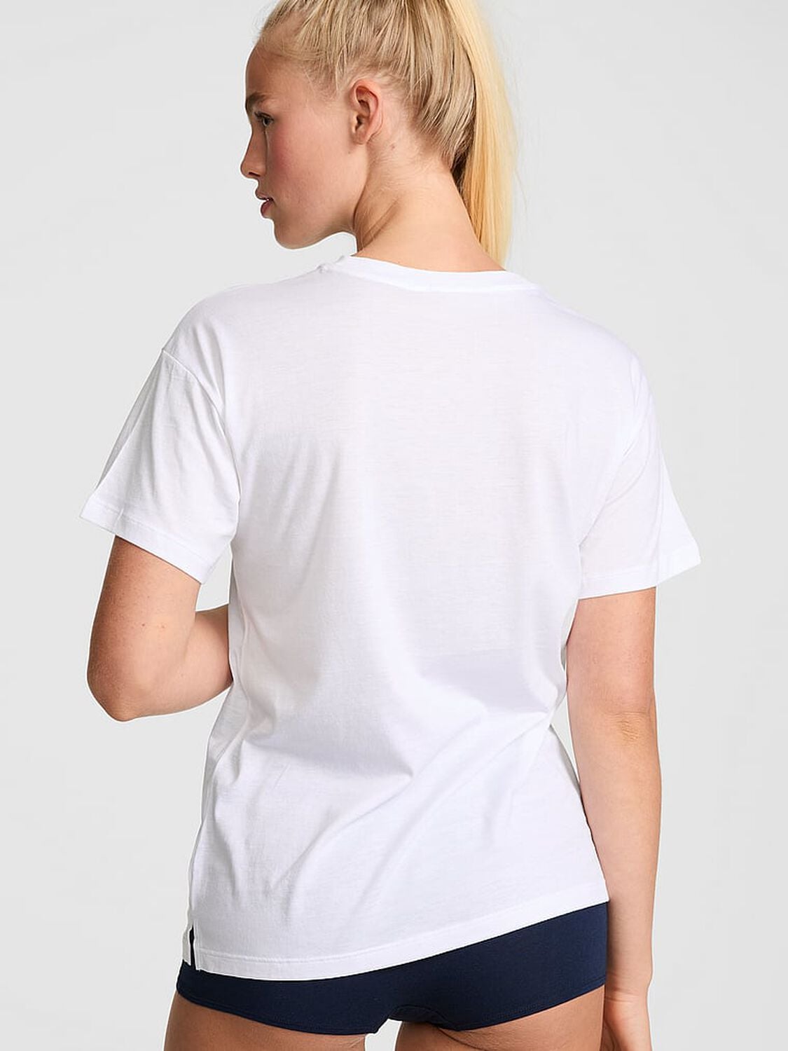 vs Pink Light as Air Jersey Pocket Tee White 2 of 3 