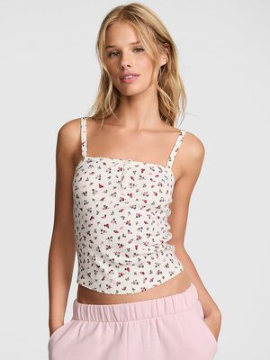 Pointelle Henley Cami