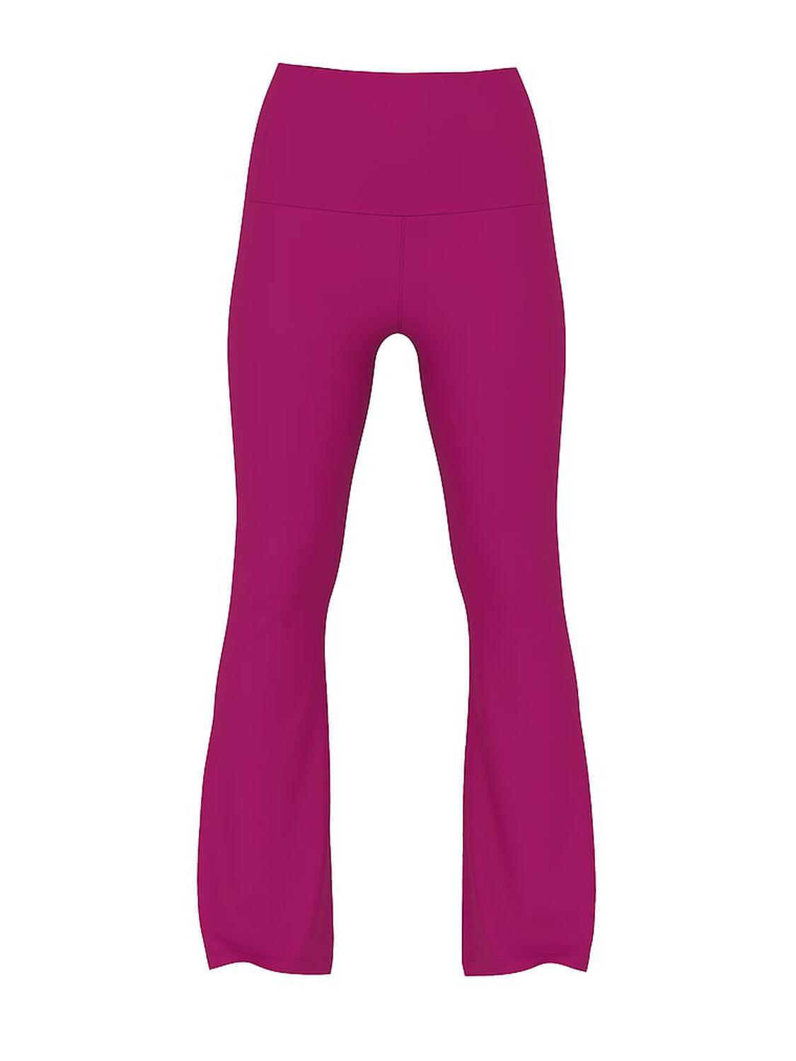 vs Pink All-Day Cotton Foldover Flare Leggings Magenta Rose Vday 3 of 3 