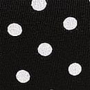 Cotton High-Leg Thong Panty, Black White Dot Print, swatch
