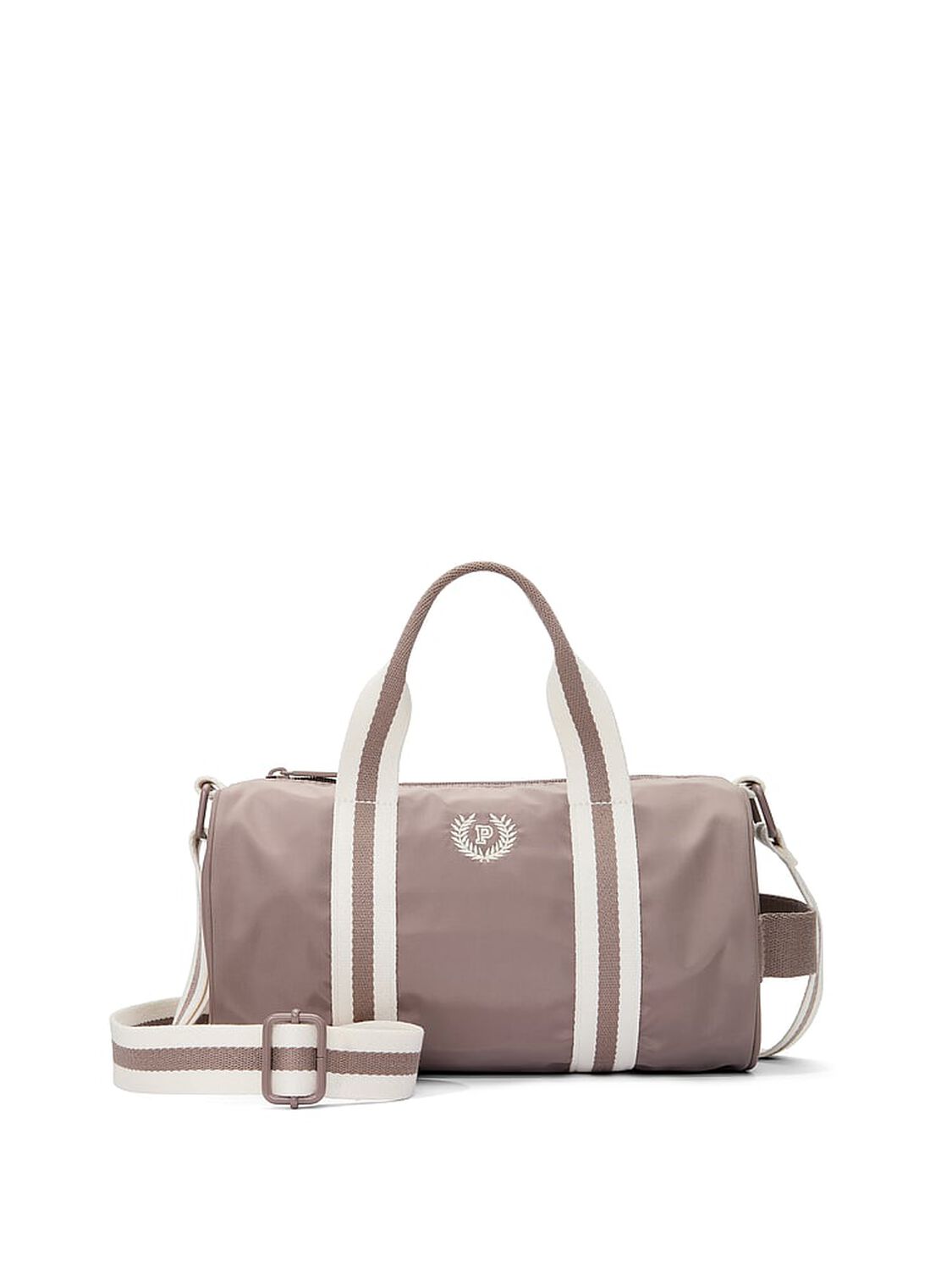 vs Pink Mini Nylon Duffle Bag Iced Coffee 1 of 3 