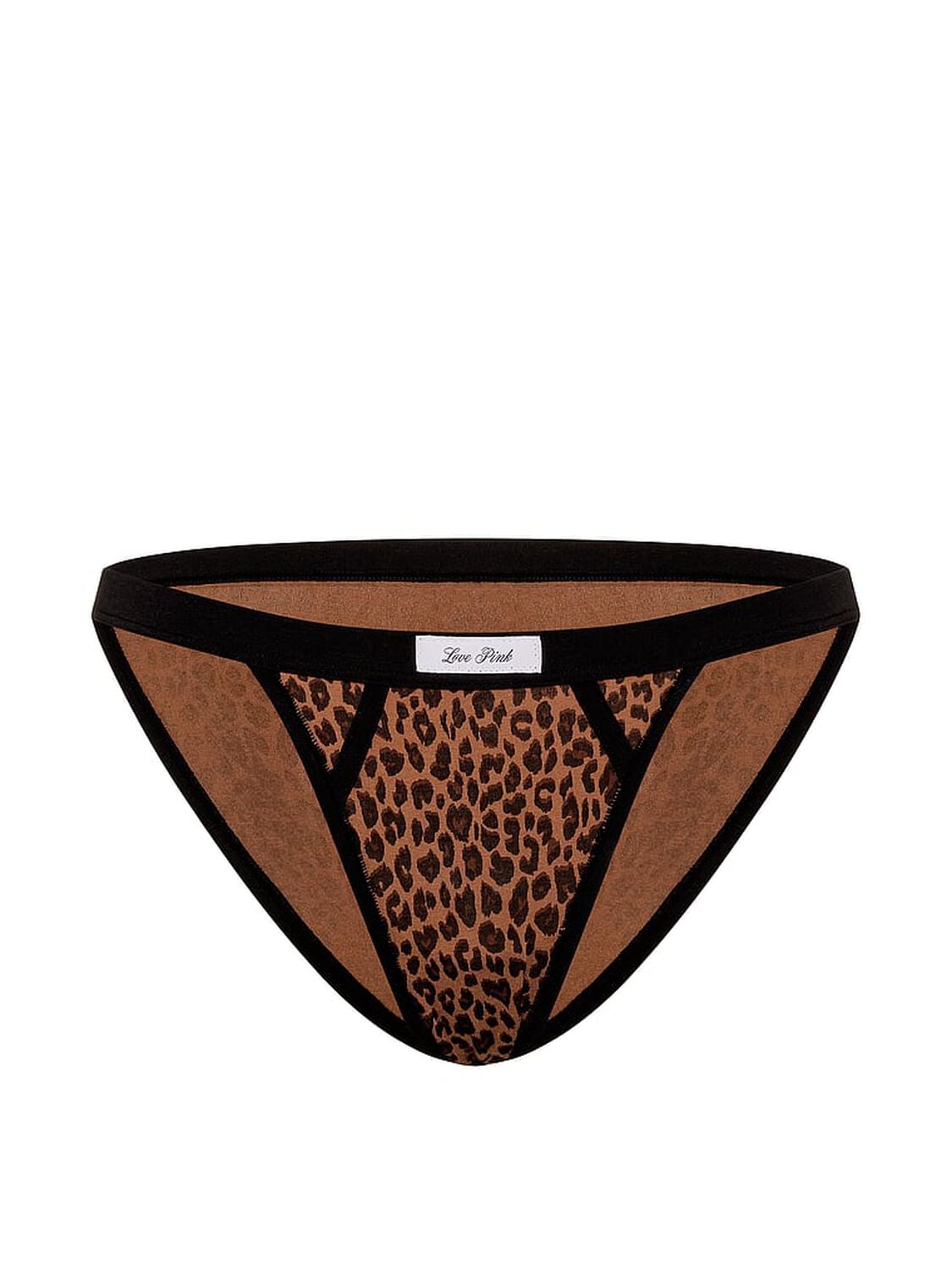 vs Pink Cotton String Bikini Panty Leopard 3 of 3 