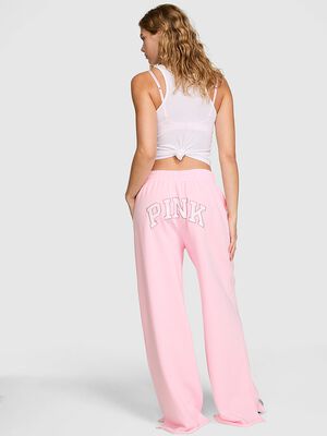 Campus Fleece&trade; Wide-Leg Split-Hem Sweatpants