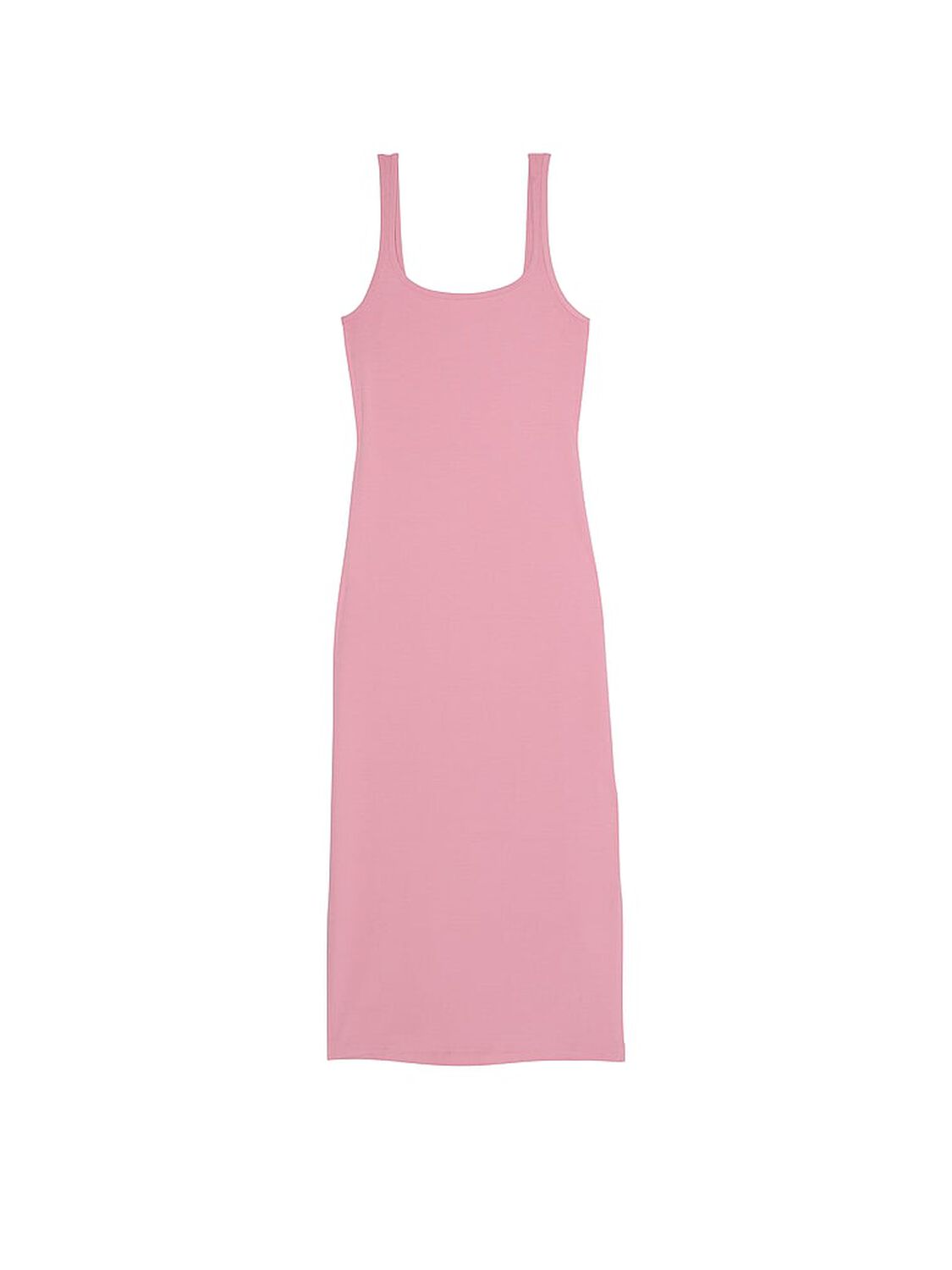 vs Pink All-Day Soft Ribbed Bodycon Midi Dress Cameo Pink 3 of 3 