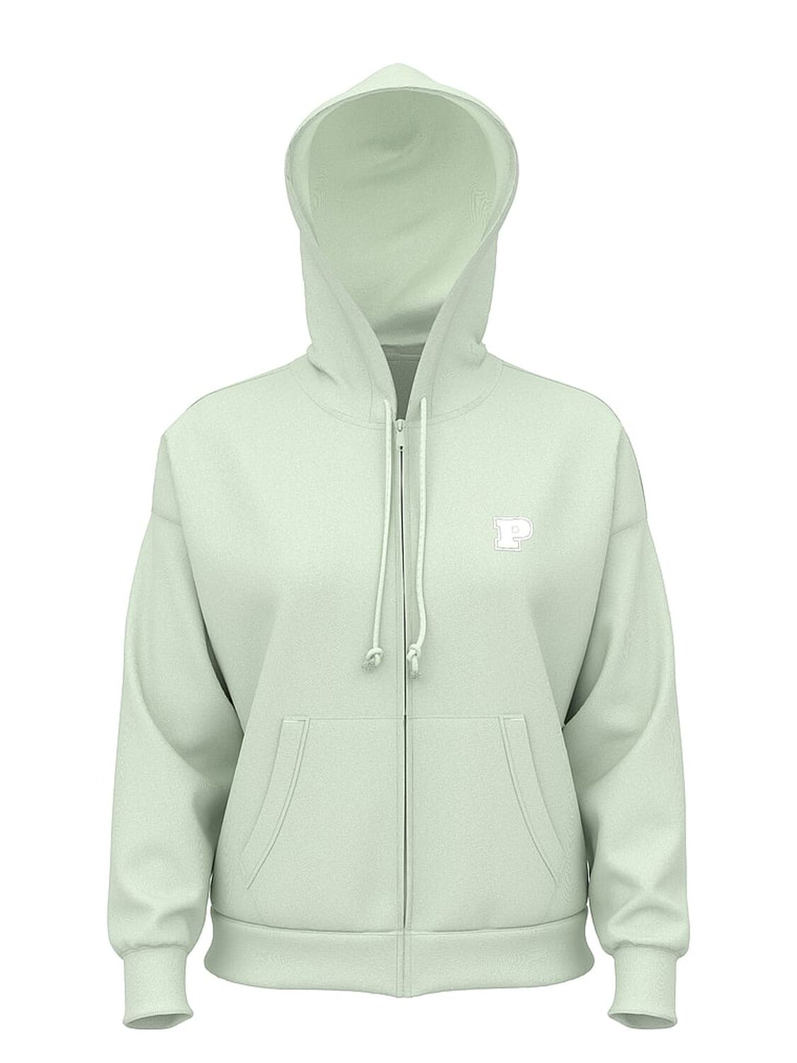 vs Pink Ivy Fleece Campus Full-Zip Hoodie Fresh Mint 3 of 4 