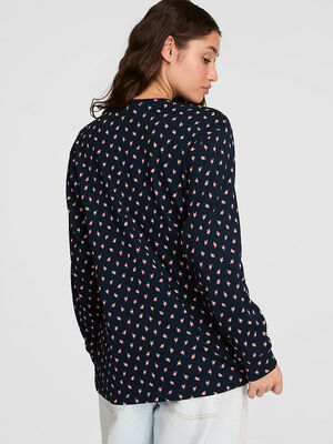 Campus Cotton Bling Long-Sleeve Tee