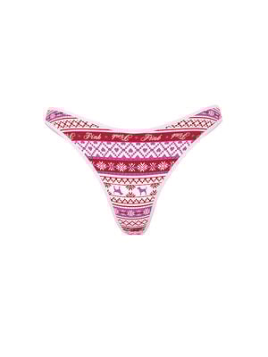 Cotton High-Leg Thong Panty