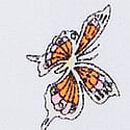 No-Show Hiphugger Panty, White Butterfly Print, swatch