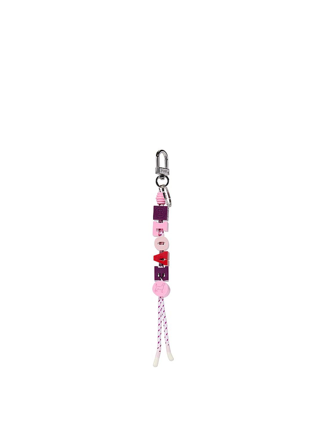 vs Pink Love Blocks Keychain Charm Pink Lollipop Magenta Rose Logo 1 of 1 