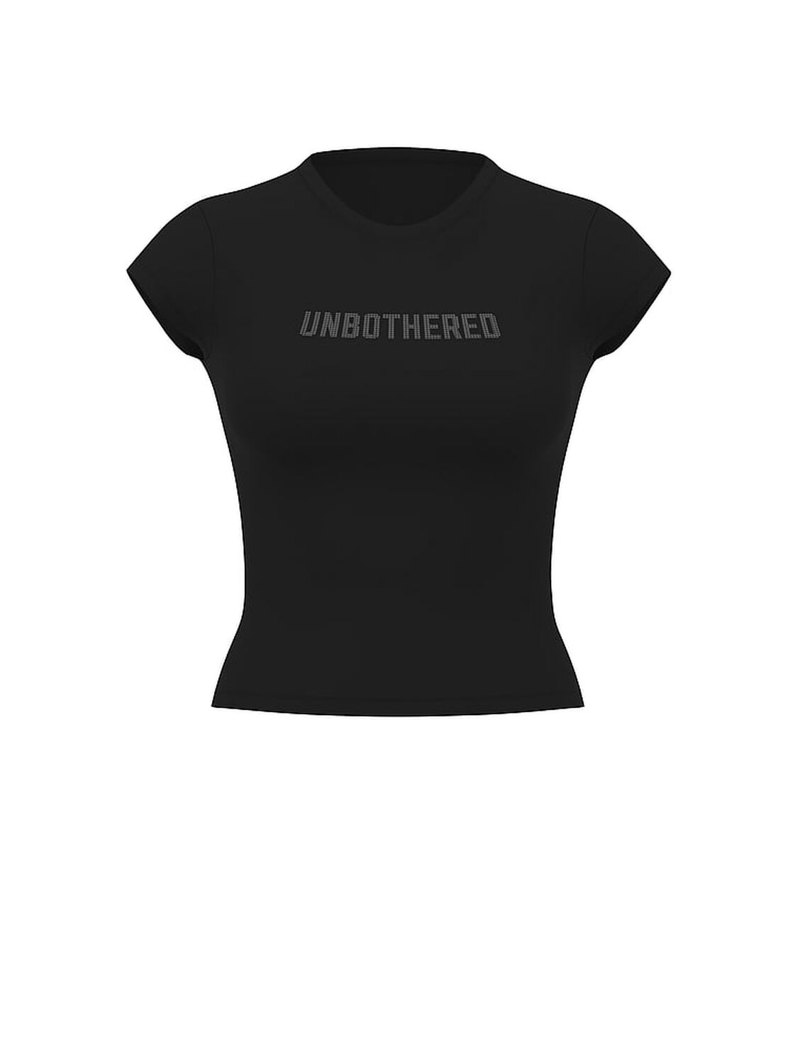 vs Pink Cotton Baby Tee Pure Black 3 of 3 