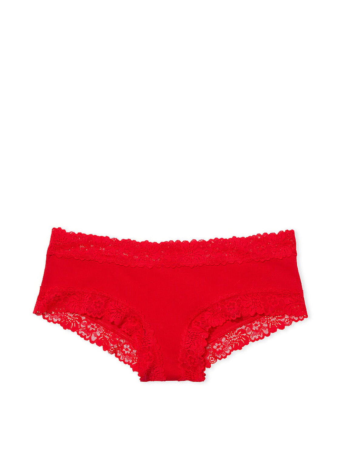 vs Pink Wink Lace-Trim Cheeky Panty Bright Vermillion 3 of 3 