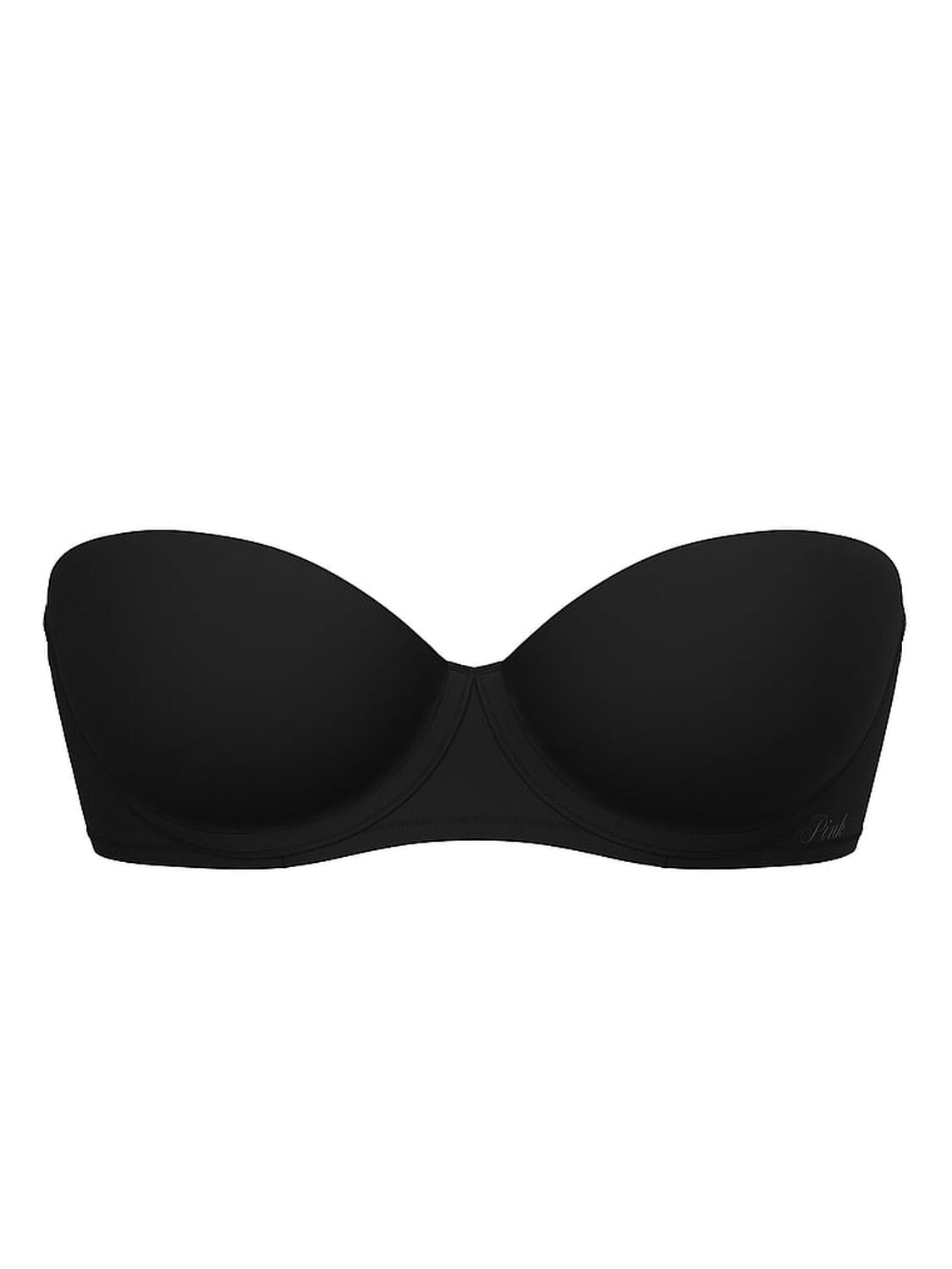 vs Pink Wear Everywhere Wear Everywhere Push-Up Strapless Bra Black 3 of 3 