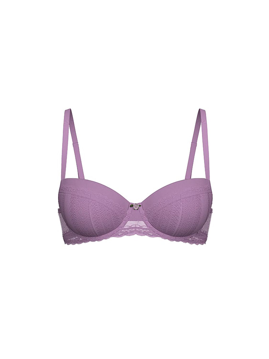 vs Pink Wink PINK Wink&trade; Push-Up Balconette Bra Light Lilac / Coconut White 3 of 3 