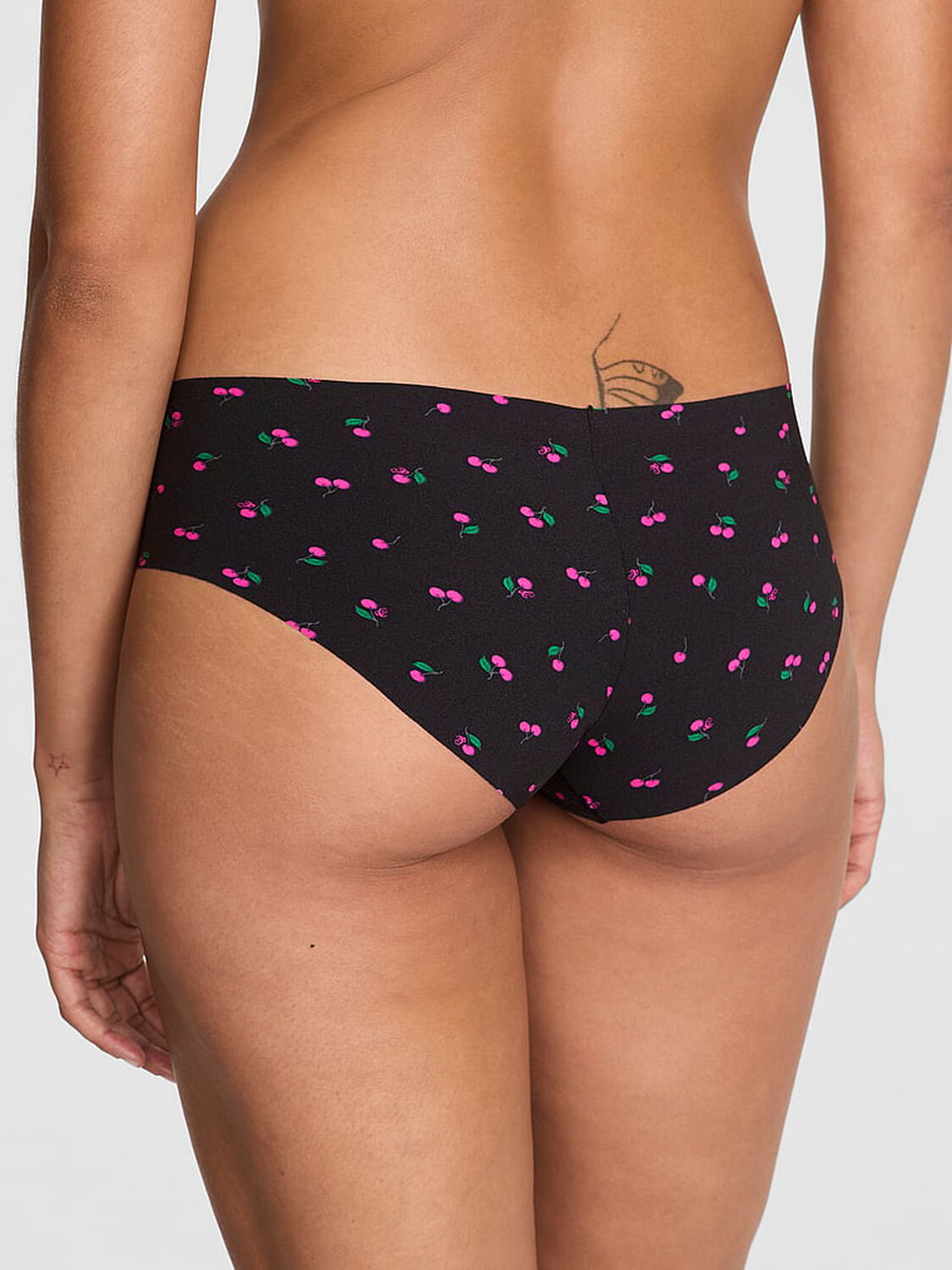 vs Pink No-Show Hiphugger Panty Black Cherry Print 2 of 2 