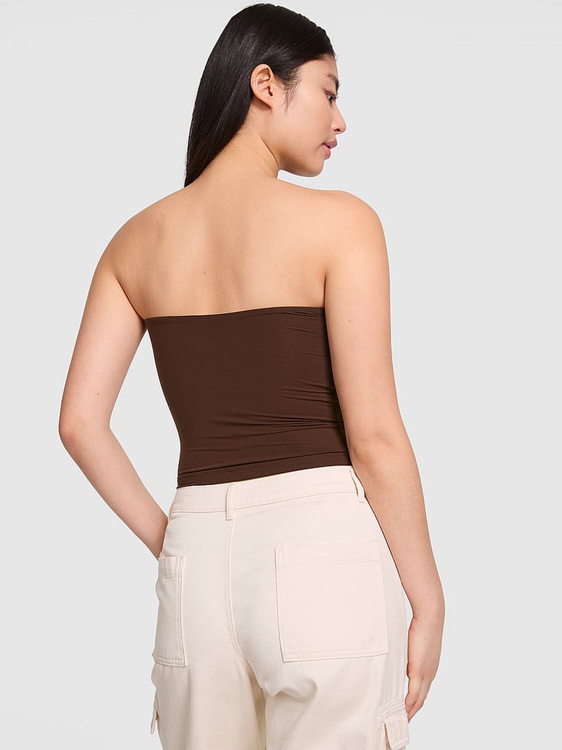 vs Pink Base Stretch Tube Top Ganache 2 of 2 