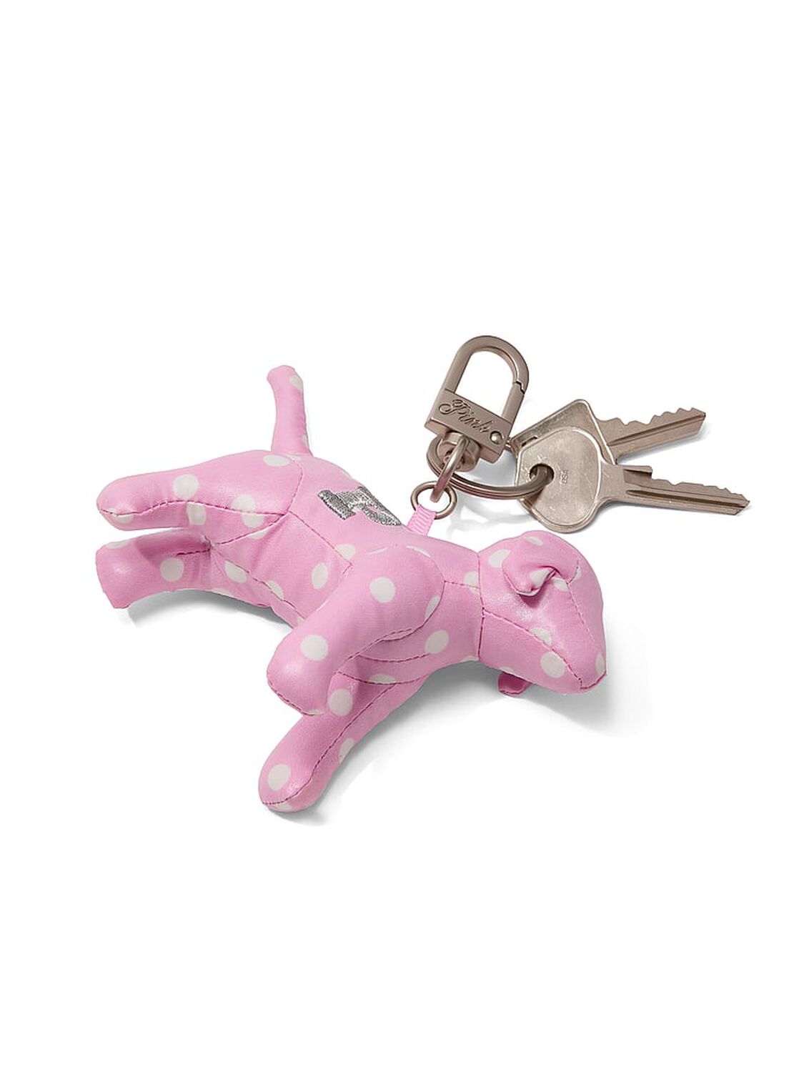 vs Pink PINK Micro Dog&trade; Keychain Charm Pink Dot 2 of 2 