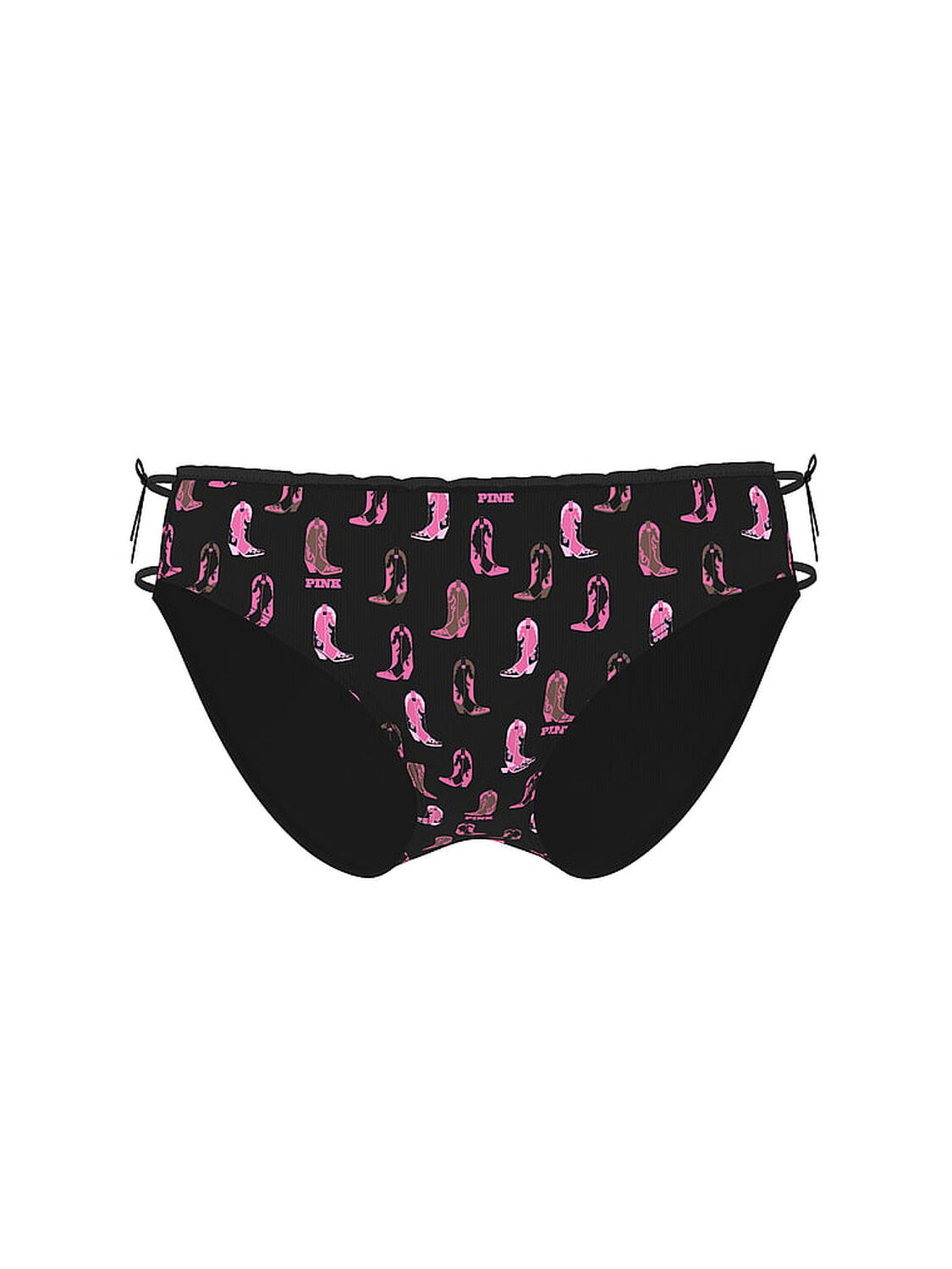 vs Pink Cotton Bikini Panty Black 3 of 3 