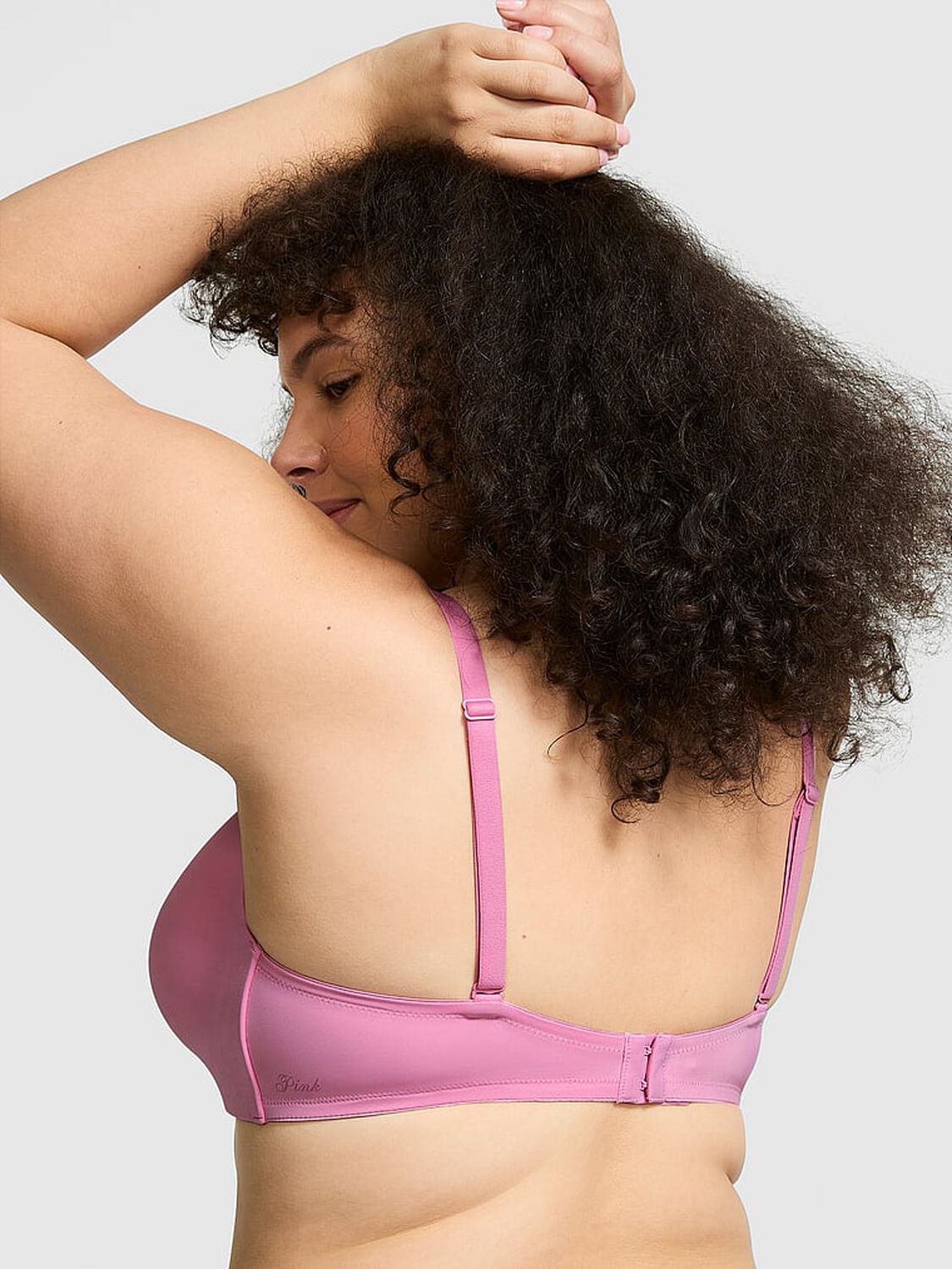 vs Pink Wear Everywhere Wear Everywhere Lightly Lined Wireless Bra Moonstone Pink 2 of 3 