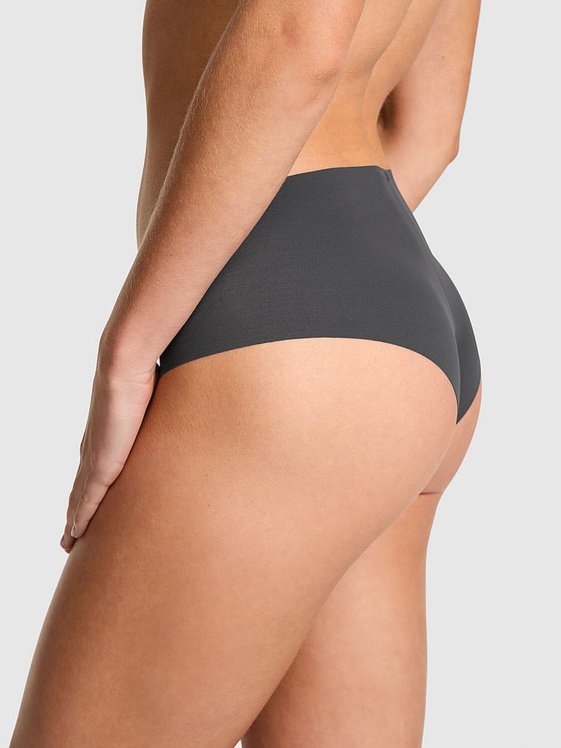 vs Pink No-Show Cheeky Panty Coal 2 of 3 