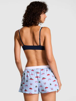 Flannel Boxy Pajama Shorts