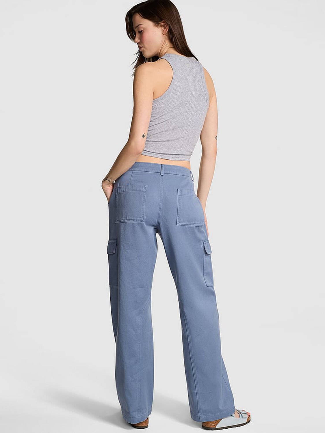 vs Pink Utility Cargo Pants Dusty Iris 2 of 4 