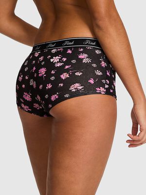 Logo Cotton Shine Boyshort Panty
