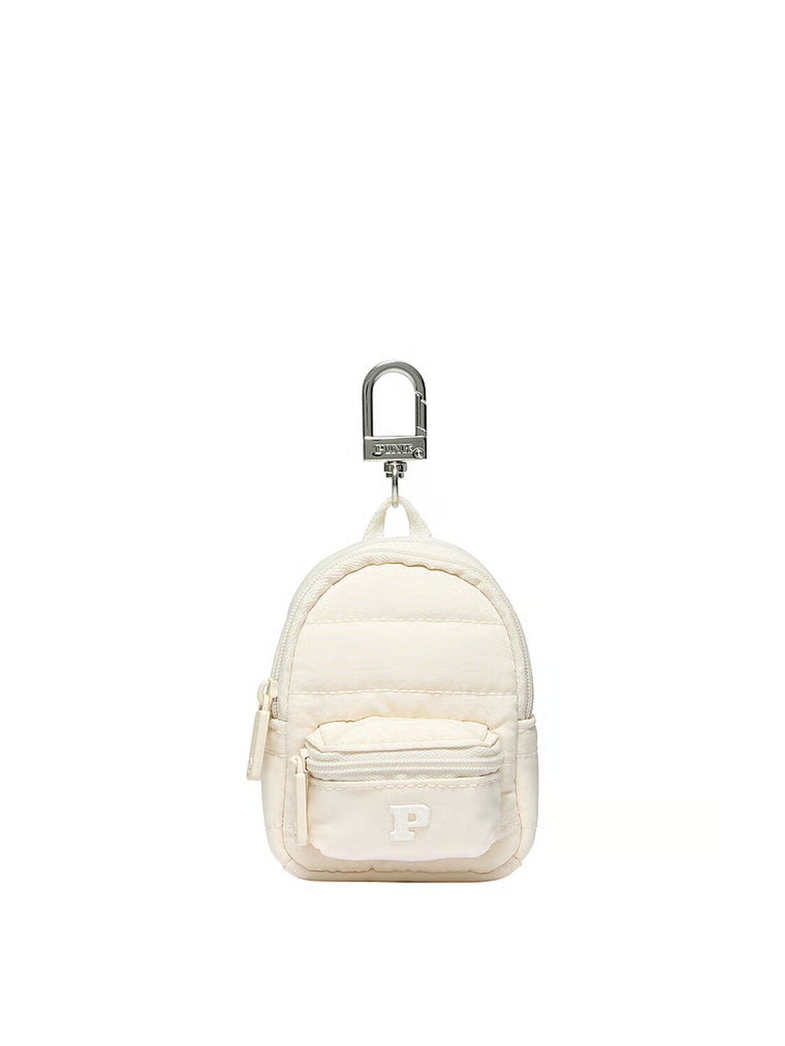vs Pink Mini Backpack Keychain Charm White Shell 1 of 3