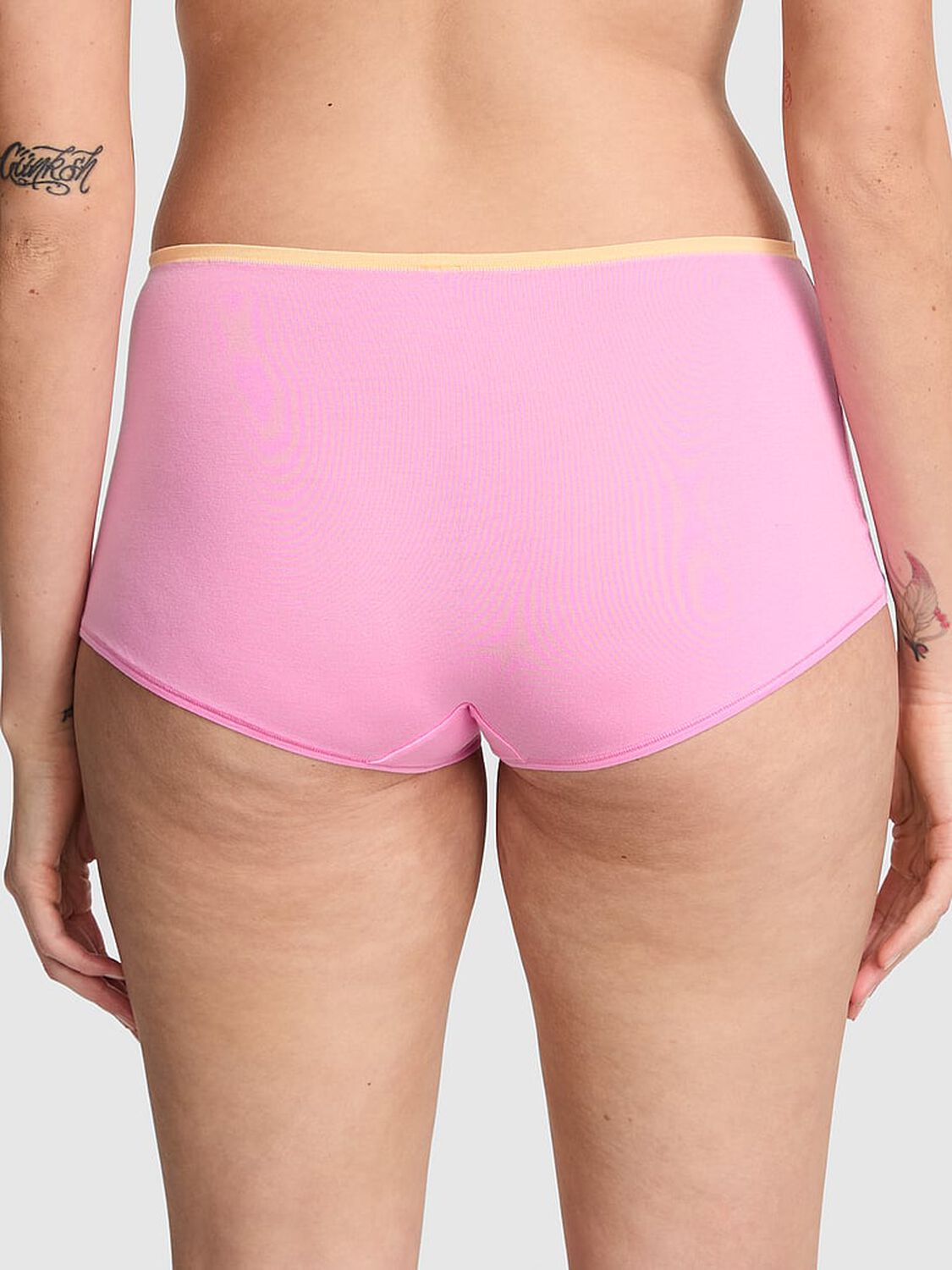 vs Pink Cotton Boyshort Panty Pink Lollipop With Pink Graphic 1 of 3 