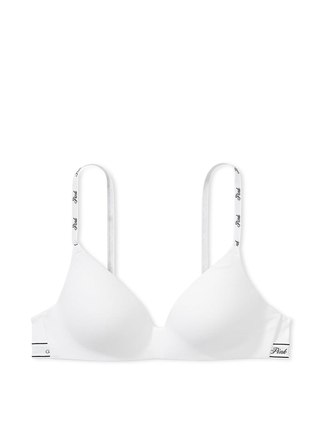 vs Pink Wear Everywhere Wear Everywhere Lightly Lined Wireless Bra Optic White 3 of 3 