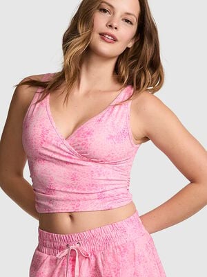 PINK Relay&trade; Ruched Wrap Bra Tank