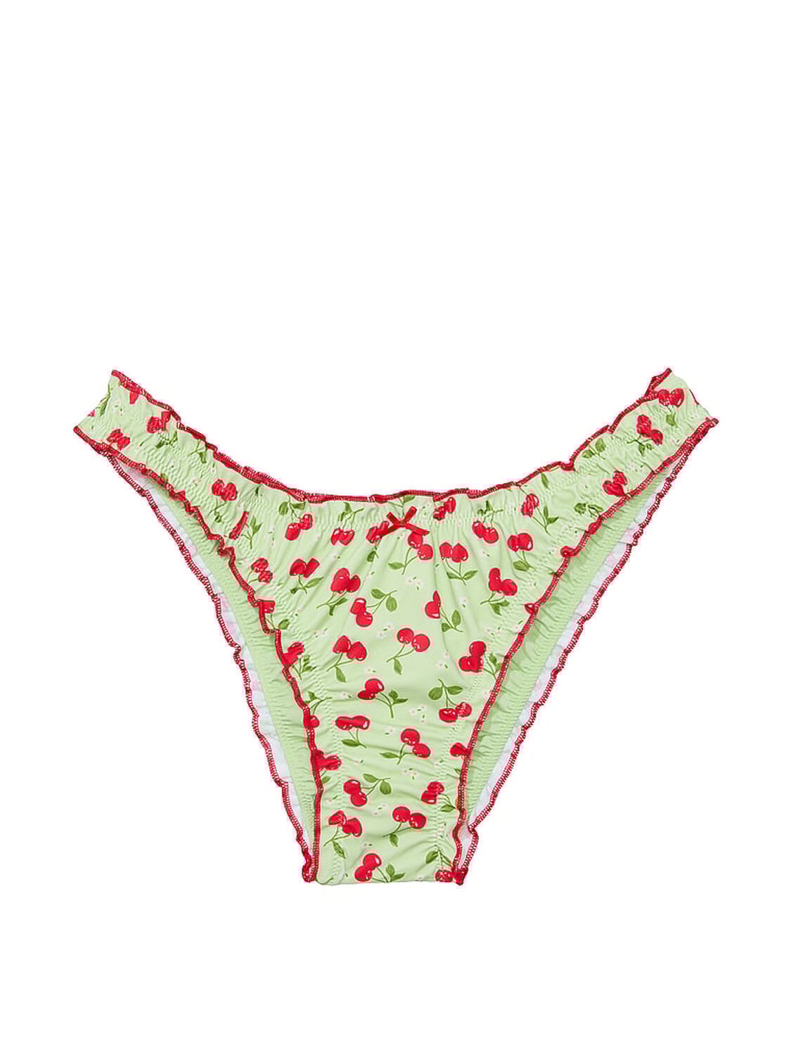 vs Pink By Frankies Bikinis Hudson Cheeky Bikini Bottom Cherry Hearts 3 of 3 